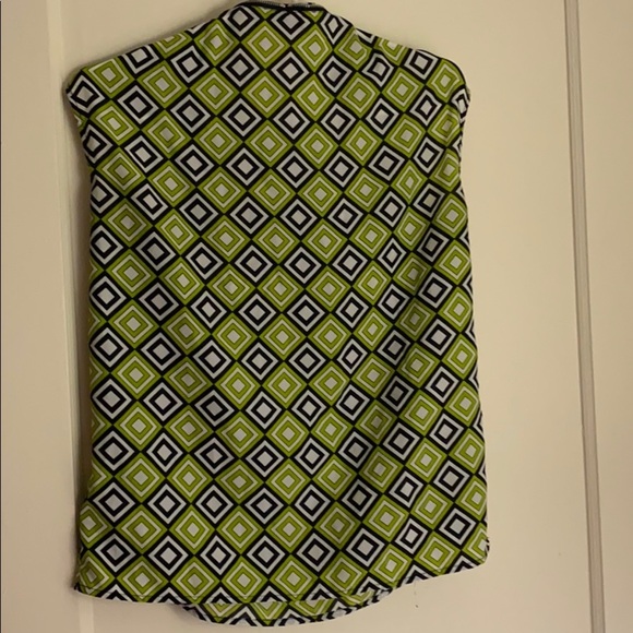 Michael Kors green half zip blouse - Picture 8 of 8